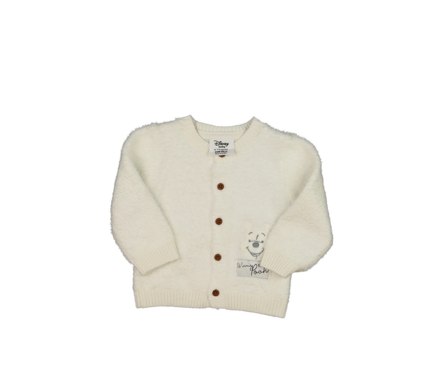 Bílý chlupatý svetr Medvídek Pú Disney Primark 