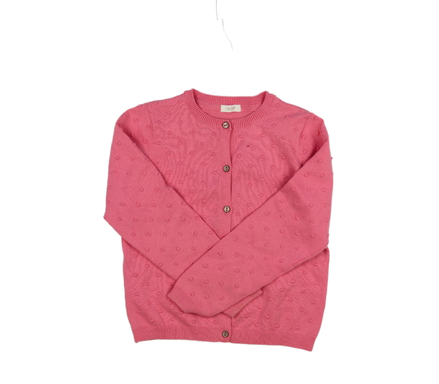 Růžový propínací svetr s nopíky Next