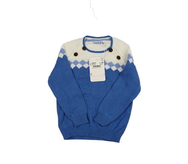 Nový modro-bílý svetr Mayoral 