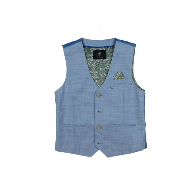 Modrá melírovaná společenská vesta Next