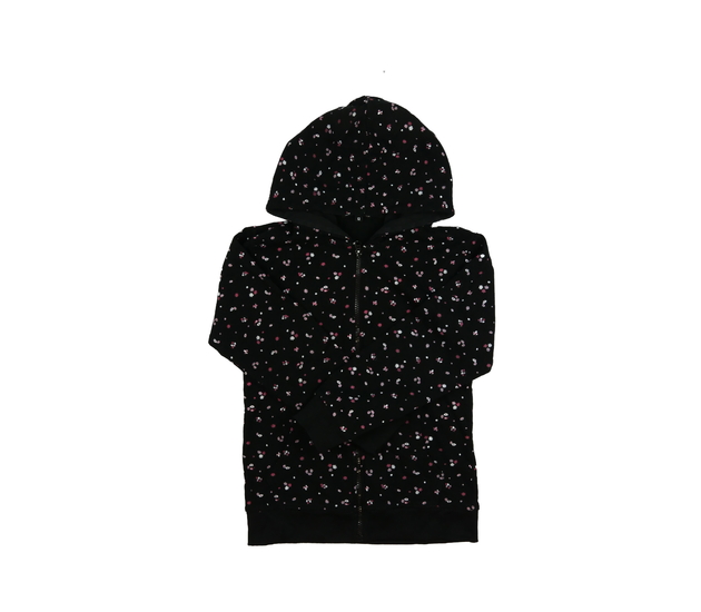 Černá květinová mikina 