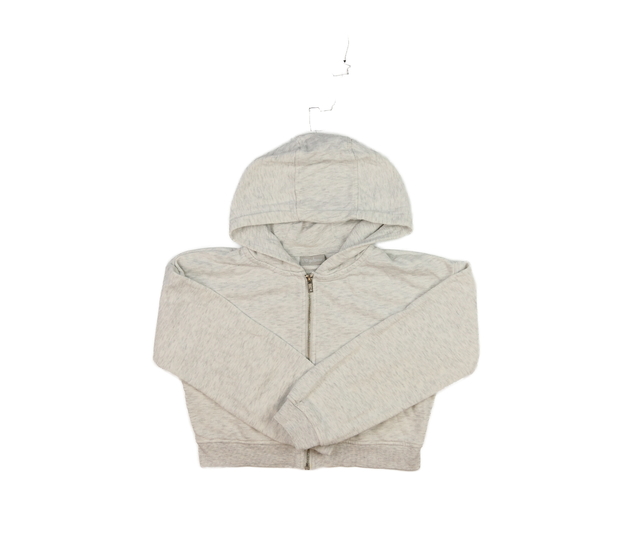 Šedá melírovaná crop mikina 