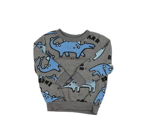 Šedá mikina s dinosaury F&F