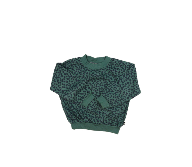 Zelená vzorovaná slabá mikina 