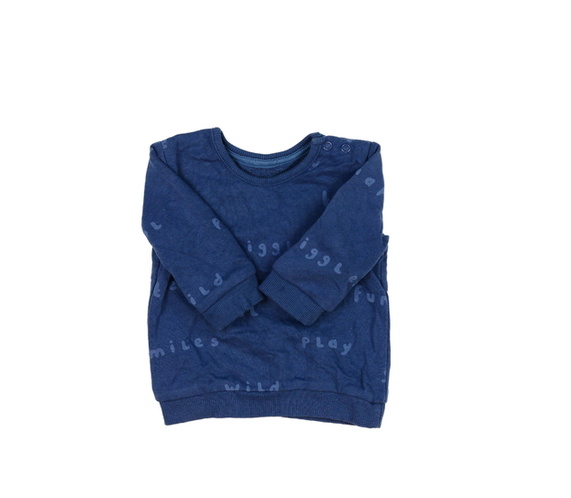 Tmavě modrá mikina s nápisy George