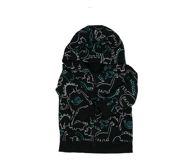 Černá mikina s dinosaury George