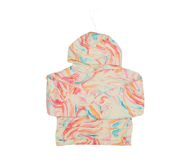 Krémová vzorovaná crop mikina George