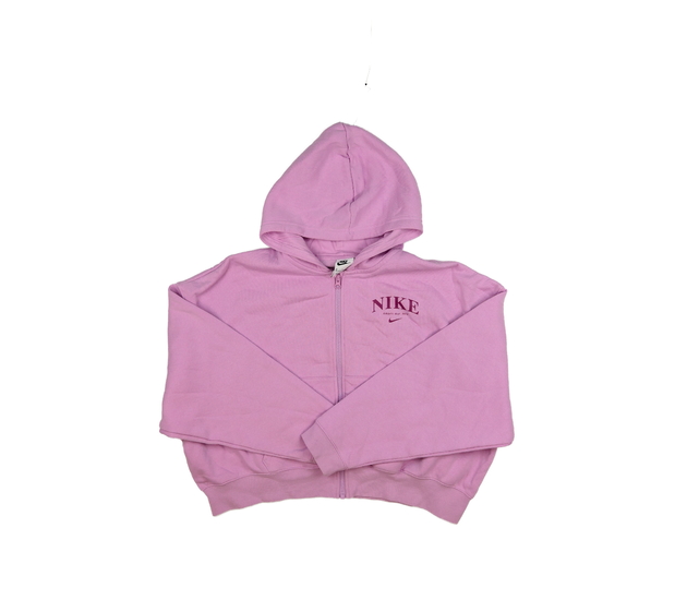 Světle fialová crop mikina Nike 