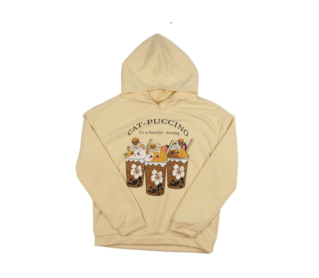 Žlutá roztomilá slabá mikina 