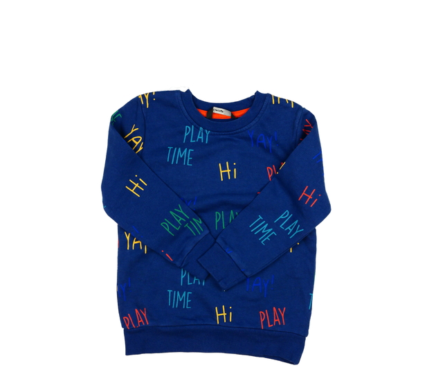 Modrá mikina s nápisy George