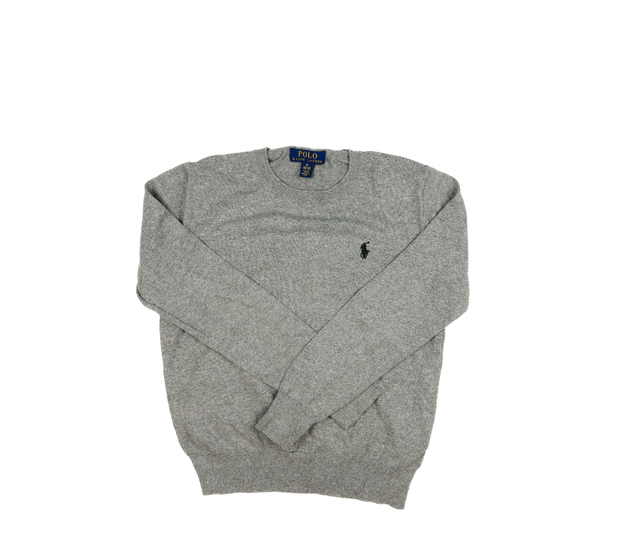 Šedý melírovaný slabý svetr Ralph Lauren 