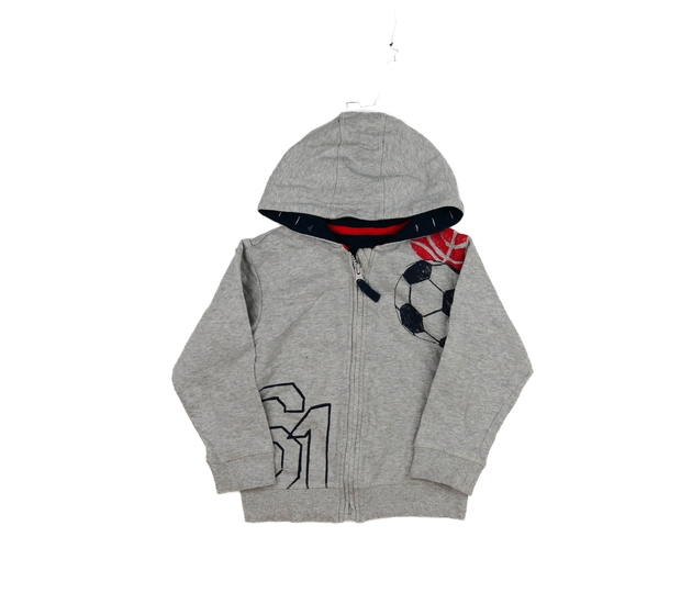 Šedá mikina s fotbalovou tématikou Mothercare