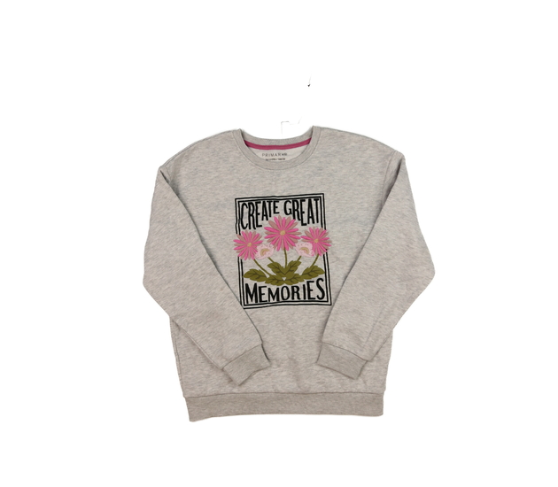 Šedá melírovaná mikina Primark