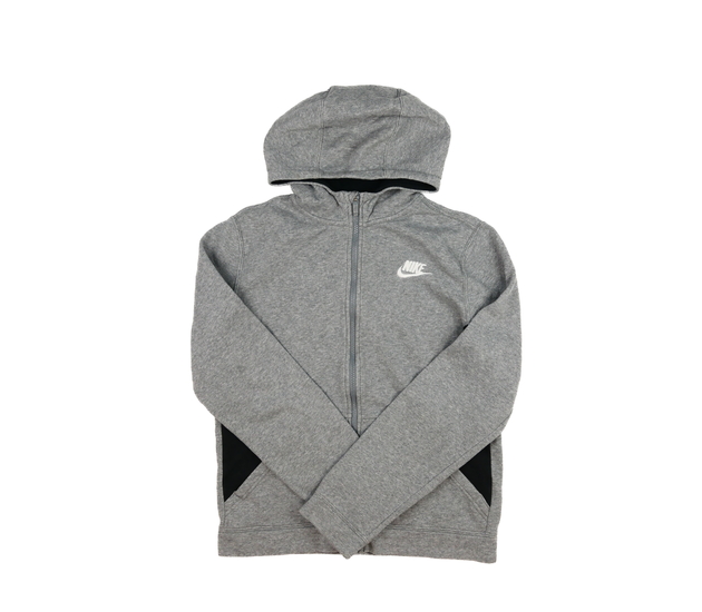 Šedá melírovaná mikina vel. 170 Nike 