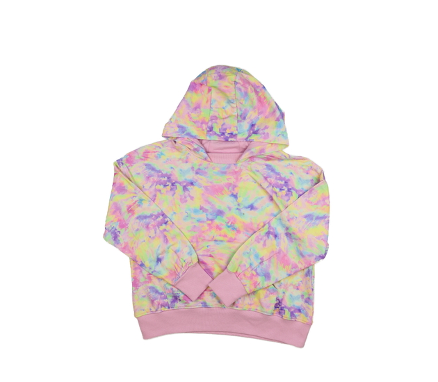 Barevně batikovaná kratší mikina Next