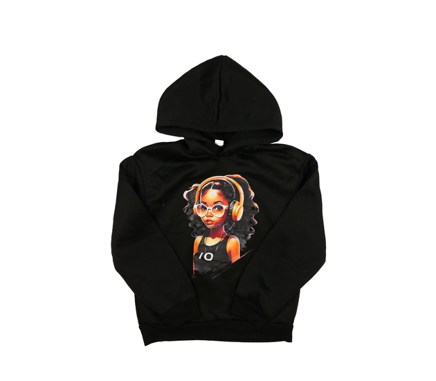 Černá mikina se slečnou 