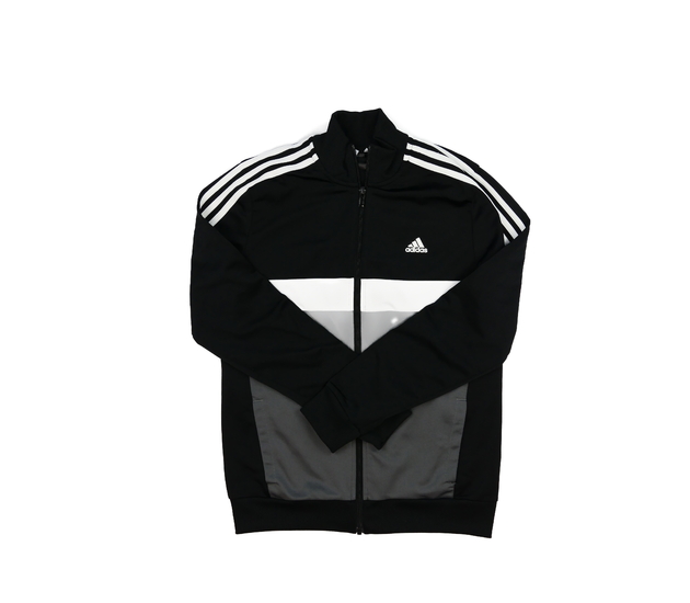 Trojbarevná tmavá sportovní mikina Adidas