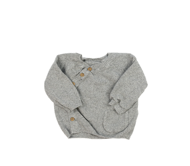 Šedý přízový svetr George