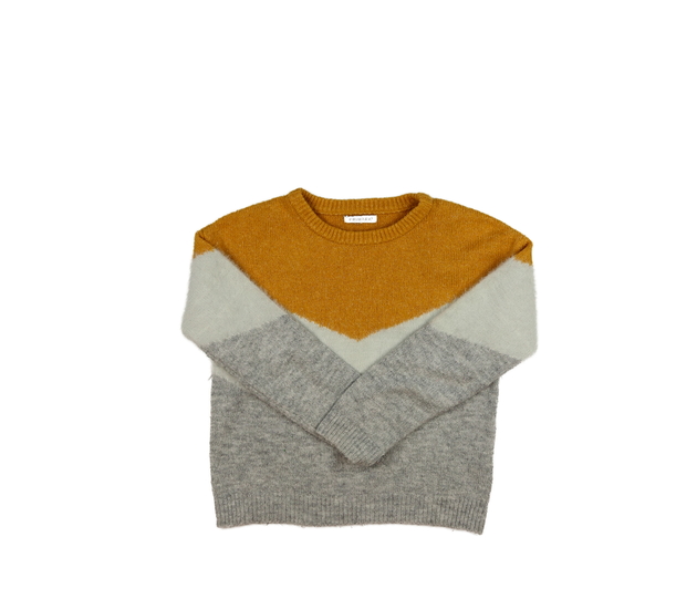 Trojbarevný žinylkový svetr Primark