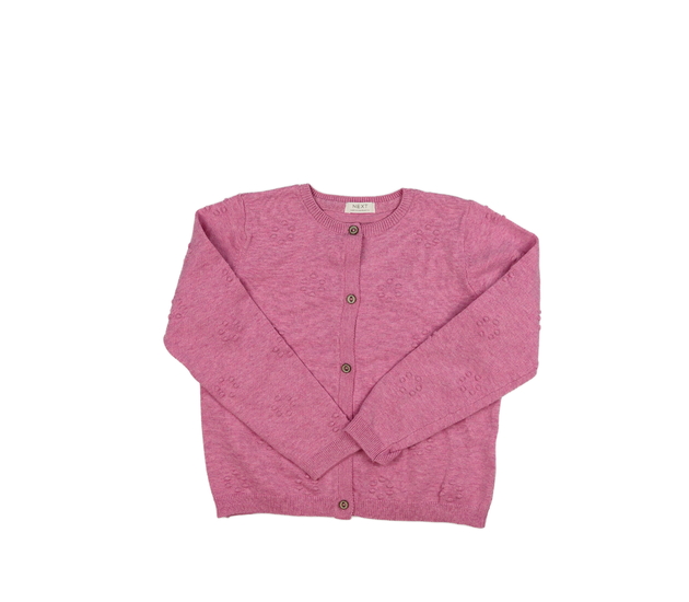 Krásný růžový propínací svetřík Next