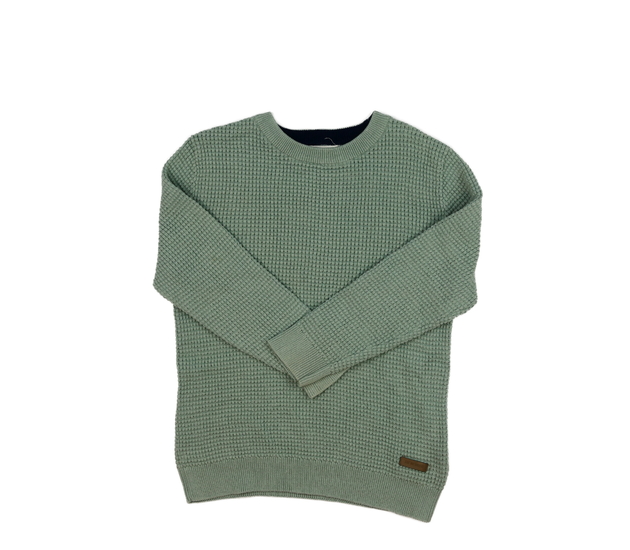 Zelený přízový svetr H&M