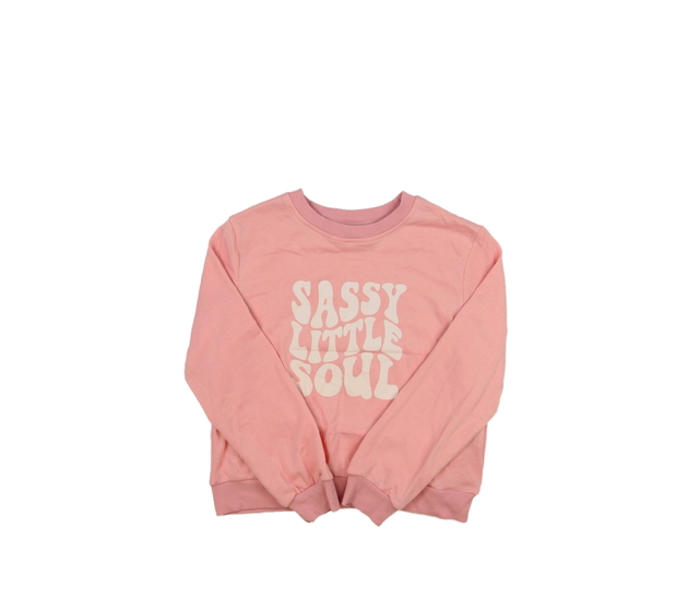 Slabá růžová mikina s nápisem 