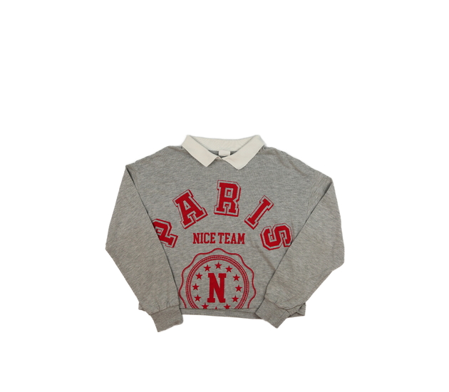 Šedá crop mikina Zara