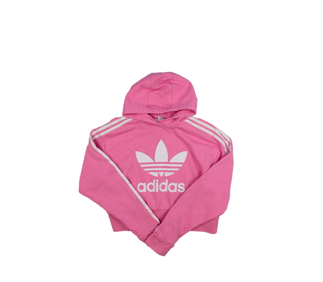 Růžová crop mikina Adidas