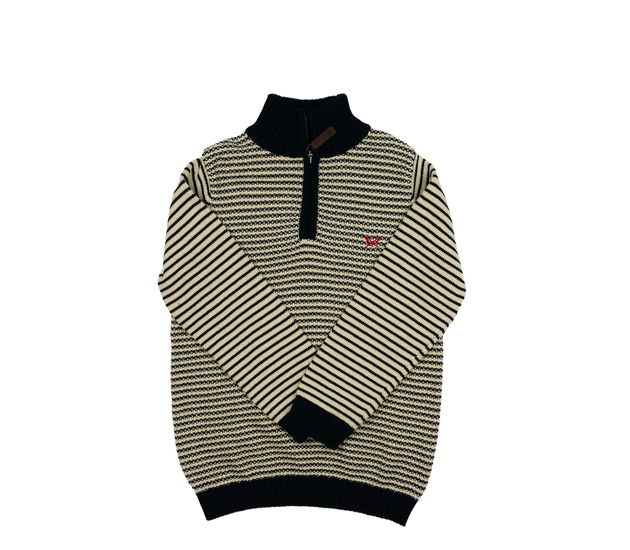 Vzorovaný přízový svetr 