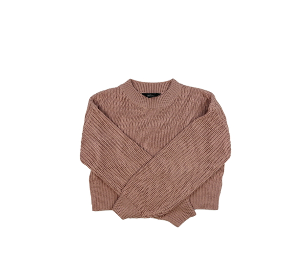 Růžový crop svetr New Look 