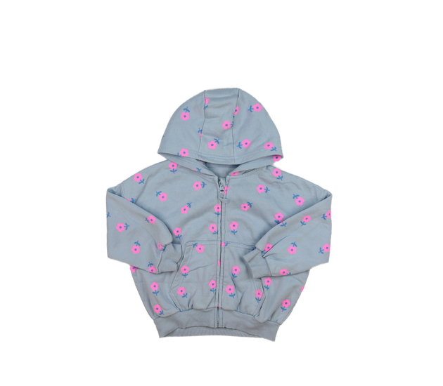 Modrá mikina s květinami George