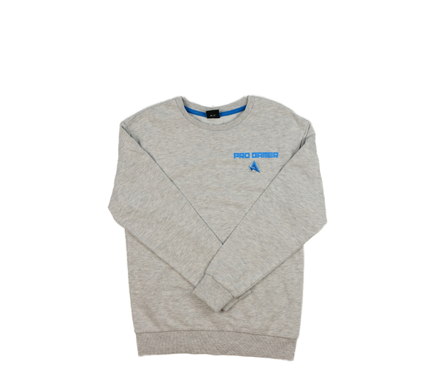 Šedá herní mikina s potiskem na zádech George