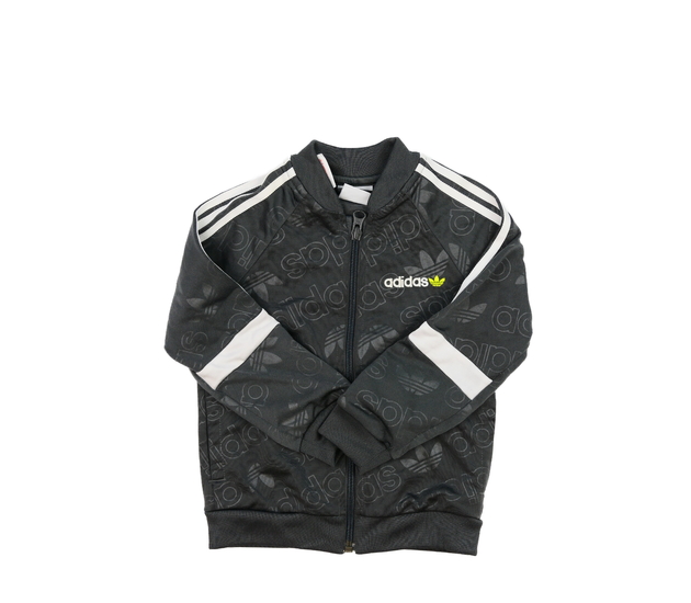 Šedá mikina s nápisy Adidas 