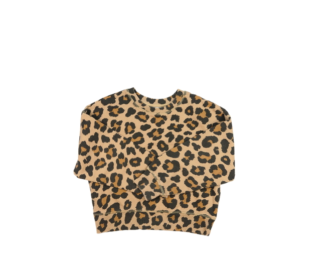 Hnědá vzorovaná kratší mikina H&M