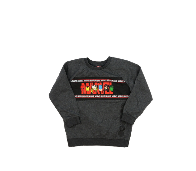Šedá melírovaná mikina Marvel Tu