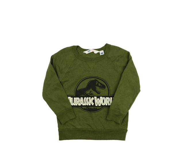Zelená mikina Jurský svět H&M