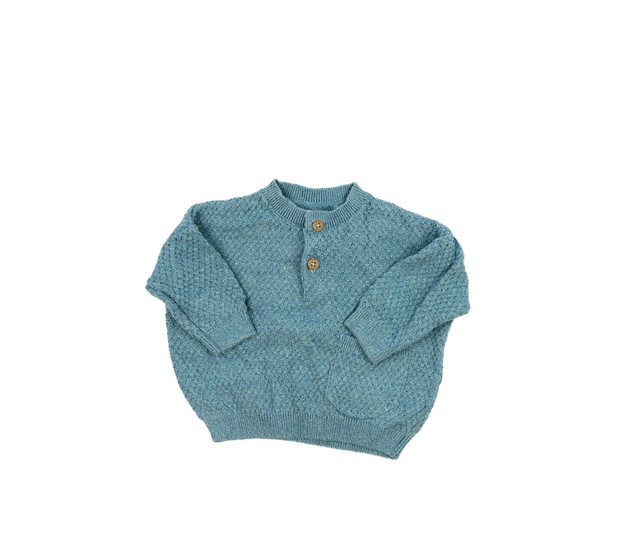 Modrý melírovaný svetřík Next