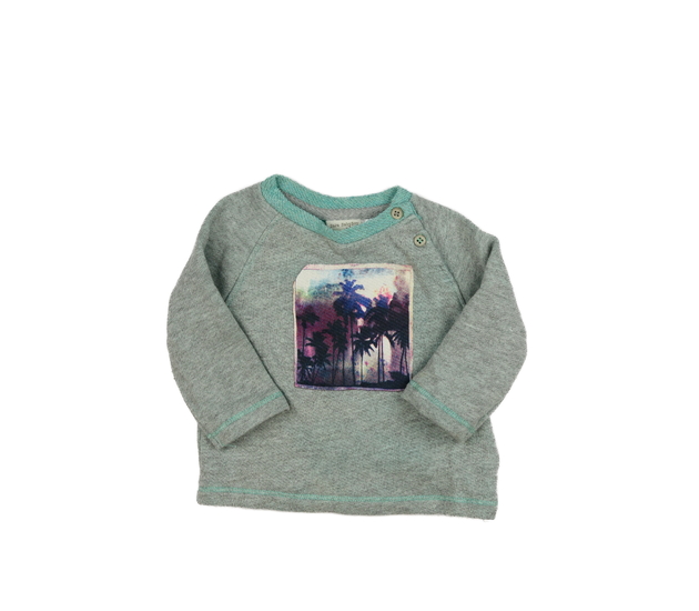 Šedá mikina s palmami Zara