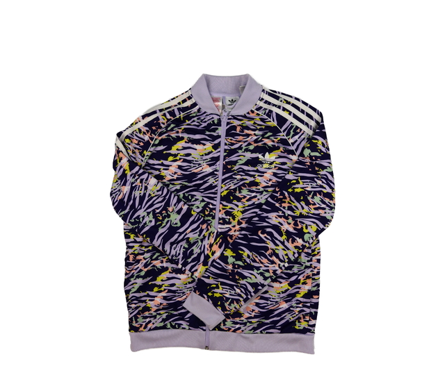 Fialová sportovní mikina Adidas