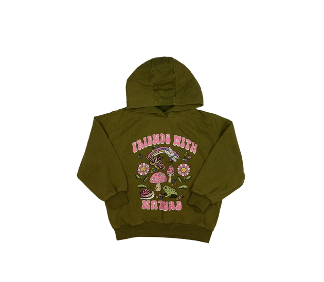 Khaki mikina s krásným potiskem Next