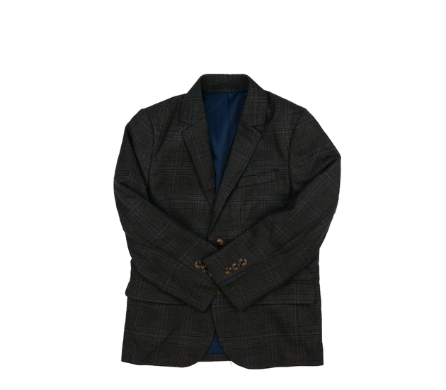 Tmavé pruhované společenské sako Next