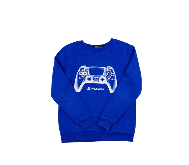 Modrá mikina s herním motivem George