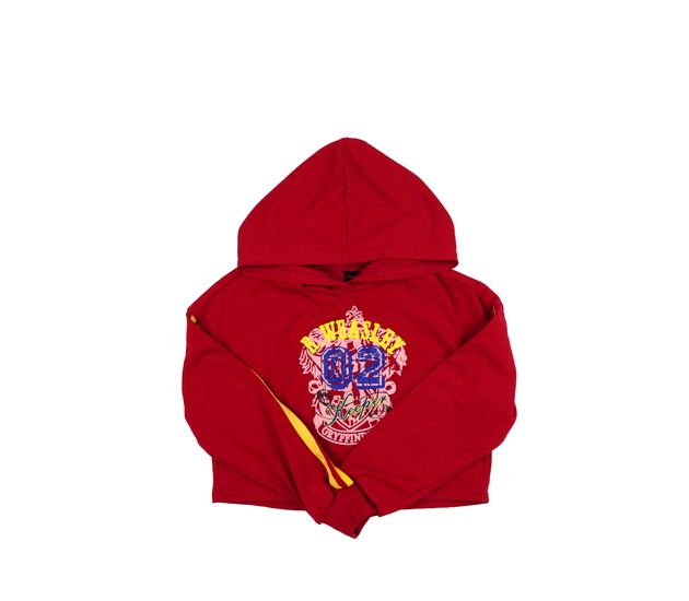 Červená crop mikina Harry Potter 