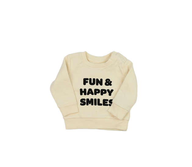 Krémová mikina s nápisy Primark 