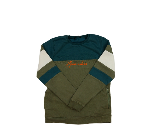 Trojbarevná mikina s nápisem George