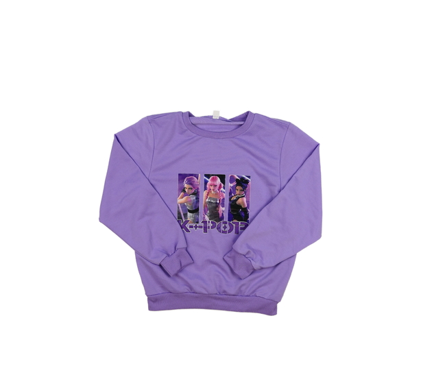 Fialová mikina K-pop 