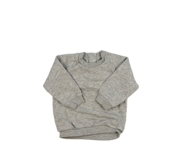 Šedá melírovaná mikina