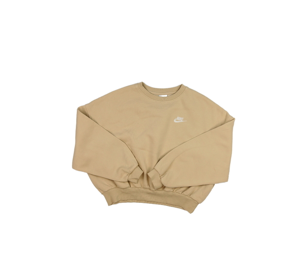 Krásná hnědá crop mikina Nike 