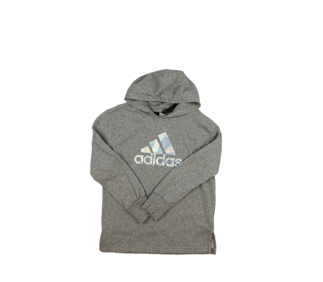 Šedá melírovaná mikina Adidas