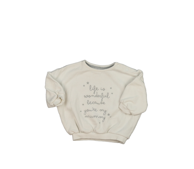 Bílá mikina s nápisy George